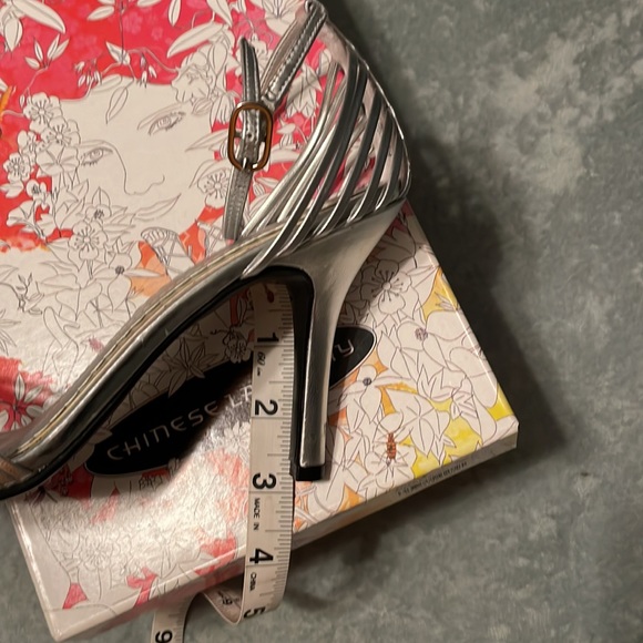 Silver Heels with Ankle Straps 🤍 - Picture 12 of 13